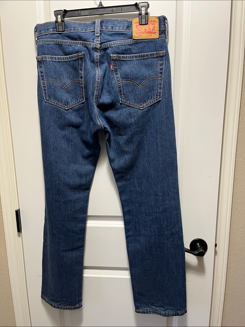 Levi's Men's Dark Blue Straight-Leg Jeans 0313